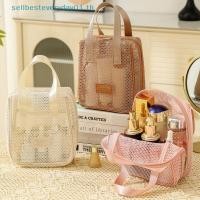 ราคา Sellingbest Mesh Makeup Toiletry Storage Bag Handbags Portable Travel Washing Body Shower Tools Organizer Hanging Cosmetic Organizer Pouch (45516310050)