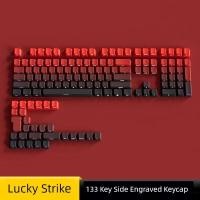 ราคา sa keycap keycap ใส Lucky Head Keycap คีย์บอร์ดโปร่งแสง PBT แกะสลักด้านข้างบวกแกะสลัก OEM ความสูง Gradient 61 87 98 108 คีย์ (41333765792)