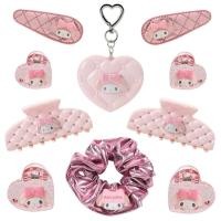 ราคา กิ๊บ sanrio เพชร กิ๊บsanrio แท้ Japan Sanrio HelloKitty Melody Cinnamon Dog Kulomi Scrunchy Hair Tie กิ๊บติดผม Shark Clip เครื่องประดับผม (40033759455)