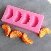 ราคา ซ้ายสีส้มกลีบซิลิโคนแม่พิมพ์สบู่เทียนทําขนมเบเกอรี่ตกแต่งบ้าน GHT (52116116520)
