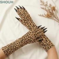 ราคา โชห์ ถุงมือเล็บเสือดาวฮาโลวีน เสือดาวลายยืดเสือดาวถุงมือยาวแขนยาวเล็บยาวถุงมือแขนยาวการแสดงบนเวที (54414693912)