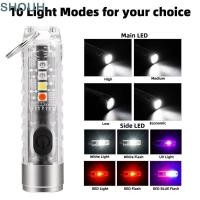 ราคา SHOUH ไฟฉาย LED ขนาดเล็ก ไฟฉายแม่เหล็ก UV แบบชาร์จไฟได้ USB กันน้ํามัลติฟังก์ชั่นแบบพกพาโคมไฟตั้งแคมป์ฉุกเฉินแสงกลางแจ้ง (52513700495)