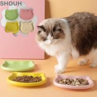 ราคา SHUH ชามแมว ชามอาหารแมวแบบพลิกป้องกันการตกรูปแมว จานอาหารสัตว์เลี้ยงพลาสติกกันลื่นน่ารัก ให้อาหารสัตว์เลี้ยง (52466792201)