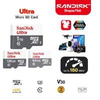 ราคา ส่งด่วน SANDISK Micro SDcard Ultra 256GB 512 1TB 100MB UHS I C10 memory card เมม กล้องหน้ารถ โทรศัพท์ แท็บเล็ต แท้ (48216951677)