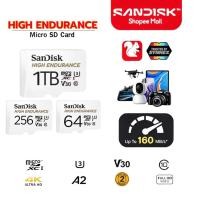 ราคา SANDISK MicroSDXC HIGH ENDURANCE32GB 64GB 256GB 512GB 1TB 100 40MB s C10 การ์ดความจำ (47916951453)