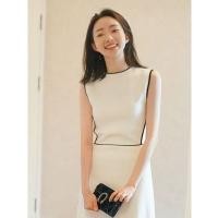 ราคา จํากัดเวลา Seckill Celebrity Classy แขนกุดถักชุดหญิงหรูหรา Chanel กระโปรงสีขาว High End Design Niche Light Mature ฤดูร้อน (57116249857)