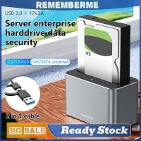 ราคา ฮาร์ดไดรฟ์ Dock SAS ถึง USB 3 0 อะแดปเตอร์รองรับ 20TB Reader Converter Docking Station สําหรับ 2 5 และ 3 5 นิ้ว SATA SAS HDD SSD (56652391090)