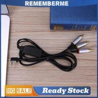 ราคา 1 8 เมตร 3 พอร์ต RCA Splitter A V สายเคเบิลอะแดปเตอร์สําหรับ PSP1000 2000 3000 (54102391116)