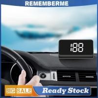 ราคา พร้อมส่งจากไทย รถ HUD Head Up Display Plug and Play Truck GPS Digital Speedometer สีขาว KMH (52512772133)
