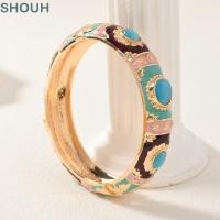 ราคา โชห์ สร้อยข้อมือโอปอลเทียม ที่มีสีสันหินโอปอลเทียมเคลือบสร้อยข้อมือกําไลข้อมือ วินเทจโลหะหยดน้ําลายเคลือบมือสร้อยผู้หญิงสาว (58063735333)