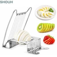 ราคา โชห์ เครื่องตัดไข่ ล้างจานปลอดภัยฐานที่มั่นคงเครื่องไข่ เครื่องตัดไข่เรียบลวดสแตนเลสตัดครัวสําหรับกล้วยสตรอเบอร์รี่ กีวี่ (57764048667)