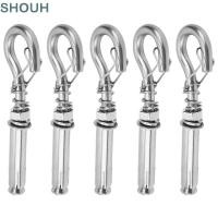 ราคา SHUH 5 ชิ้น Eye Bolt Anchor ปิดประเภทฤดูใบไม้ผลิโหลดขยาย Bolt Hook ทนทาน Heavy Duty U Shaped สกรูตะขอสําหรับผนังอิฐ (50917068169)