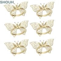 ราคา โชห์ 1 6ชิ้นกลวงผีเสื้อแหวนผ้าเช็ดปาก ผีเสื้อเหล็ก กลวงแหวนผ้าเช็ดปาก นํามาใช้ใหม่ทอง กุหลาบทอง เงินผู้ถือแหวนผ้าเช็ดปากร้านอาหาร (50867115210)