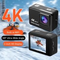 ราคา 4K Ultra HD Action กล้อง WiFi 30M กล้องกีฬากันน้ํา 2 0 หน้าจอ 900mAh แบตเตอรี่สําหรับขี่จักรยานกลางแจ้งดําน้ํา Vlog (50059456384)