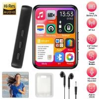 ราคา เครื่องเล่น MP3 หน้าจอสัมผัสขนาด 2 4 นิ้วบลูทูธ 5 4 ลําโพงในตัวเครื่องเล่นเพลงไฮไฟแบบพกพา MP3 Walkman พร้อม E book การบันทึก (28392645750)
