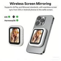 ราคา 2 4 โทรศัพท์แม่เหล็กกล้องด้านหลังหน้าจอไร้สาย Vlog Selfie Monitor สําหรับ iPhone Android Selfie Vlog Live (56606924222)