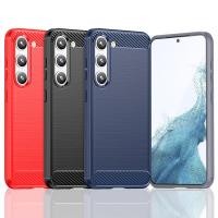 ราคา สําหรับ Samsung Galaxy S23 S23 Plus S23 Ultra 5G Ultra Slim Brushed Texture กันกระแทก Soft TPU Case Cover (50612689768)