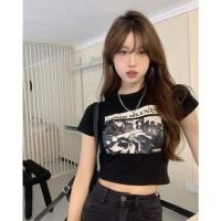 ราคา ส่งไวจากไทย ฟรี Z072 เสื้อยืดเอวลอย เสื้ื้อครอป ทรงรัดรูป ผ้านิ่มใส่สบาย หลากหลายรูปแบบ (26027349059)