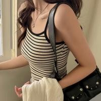 ราคา ส่งต่อ เสื้อสายเดี่ยวไหมพรมลายทาง สไตล์เกาหลี (43334034652)