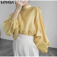 ราคา ส่งต่อ เสื้อแขนพอง สำหรับใส่ทำงาน สไตล์เกาหลี (57404460794)
