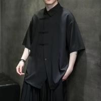 ราคา เสื้อเชิ้ตแขนสั้น แต่งกระดุม สไตล์จีน สําหรับผู้ชาย (24325360639)