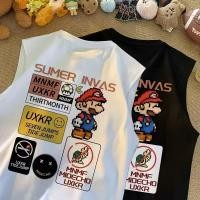 ราคา เสื้อกั๊กฤดูร้อนเวอร์ชั่นเกาหลีใหม่พร้อมพิมพ์ลายการ์ตูนแขนกุดมีสไตล์หลวมและอเนกประสงค์ (25632572612)