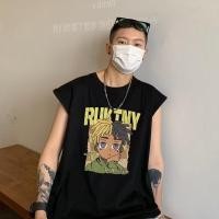 ราคา เสื้อยืดแขนกุด พิมพ์ลายการ์ตูน ขนาดใหญ่ อินเทรนด์บาสเก็ตบอล สไตล์อเมริกัน เหมาะกับฤดูร้อน สําหรับผู้ชาย (24969829566)