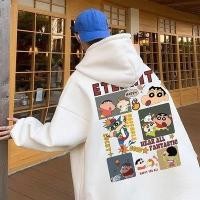 ราคา เสื้อโค้ทกันหนาว มีฮู้ด แบบสวมหัว ขนาดใหญ่ ลายการ์ตูนชินจัง สไตล์ฮ่องกง สําหรับผู้ชาย (24401463345)