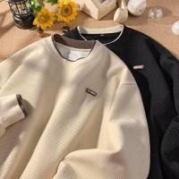 ราคา เสื้อยืด คอกลม แขนยาว มีฮู้ด แฟชั่นฤดูหนาว สําหรับผู้ชาย (23987014941)