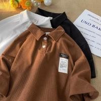 ราคา เสื้อโปโลแขนสั้น คอปก แฟชั่นฤดูร้อน สไตล์ญี่ปุ่น สําหรับผู้ชาย (23129512025)
