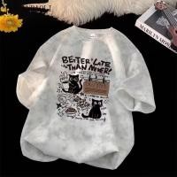 ราคา จินลันบาวลี เสื้อยืดแขนสั้นมัดย้อมฤดูร้อนสําหรับเด็กผู้ชายพิมพ์ลายการ์ตูน (53910450078)