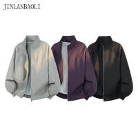 ราคา JINLANBAOLI เสื้อแจ็คเก็ตเบสบอลสั้นผู้ชาย (53265139956)
