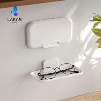 ราคา LAKAM ชั้นเก็บของพับได้ ชั้นเก็บของติดผนังแบบกาวแบบไม่ต้องเจาะ ชั้นวางจัดระเบียบแบบแขวนติดผนังแบบพับได้มั่นคงสําหรับแว่นตา โทรศัพท์มือถือ นาฬิกา (57966847984)