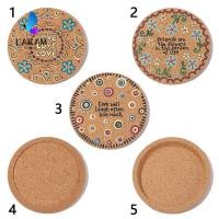 ราคา LAKAM ที่รองแก้วไม้ก๊อกในครัวเรือนที่ใส่แก้วทนทาน Placemats ที่รองแก้วชา แผ่นรองแก้วไม้ (57666372553)