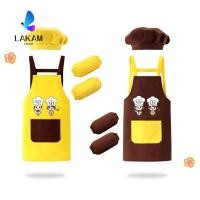 ราคา LAKAM ผ้ากันเปื้อนวาดภาพ ผ้ากันเปื้อนเด็กการ์ตูนกันน้ํา หมวกเชฟปลอกแขน หมวกชุดเชฟทําอาหาร (57566337492)
