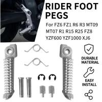 ราคา สําหรับYamaha FZ6 FZ1 R6 R3 รถจักรยานยนต์พักเท้าเท้าขั้นตอนหมุดFit MT09 MT07 R1 R15 R25 FZ8 YZF600 YZF1000 XJ6 Riderส่วนที่เหลือเท้า (41434001295)