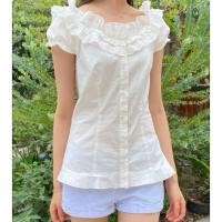 ราคา พรีออเดอร์ Brandy Melville ของแท้ 100 Ruffle Top (44204678553)