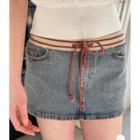 ราคา พรีออเดอร์ PREORDER Brandy Melville ของแท้ 100 Malia Mini Denim Skirt (42005393100)