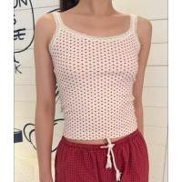 ราคา พรีออเดอร์ PREORDER Brandy Melville ของแท้ 100 Skylar Heart Lace Bow Tank (25083836002)