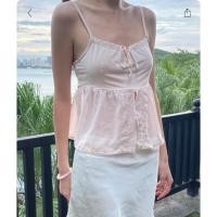 ราคา พรีออเดอร์ PREORDER Brandy Melville ของแท้ 100 Holly Lace Top Baby Doll Top (12145482253)