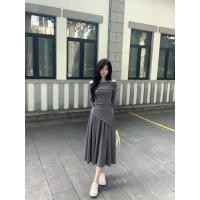 ราคา ชุดกำมะหยี่แฟชั่น เซ็ตแฟชั่นโทนเทาเข้มลุคผู้หญิงแพง (57800142434)