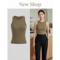ราคา เสื้อกล้ามแขนกุด คอกลม ทรงเข้ารูป ผ้ายืด มี2สี น้ำเงินเข้ม น้ำตาล (54109347150)