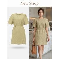 ราคา ชุดมินิเดรส เอวสม็อก ทรงกระชับ สีเขียวอ่อน (50956354638)