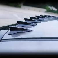 ราคา Dremt 10 ชิ้นด้านหลังหลังคา Shark Fins สปอยเลอร์ปีกชุด Universal หลังคารถสปอยเลอร์กันชนสปอยเลอร์ Shark Fin Diffuser Vortex เครื่องกําเนิดไฟฟ้า mt (55017203251)