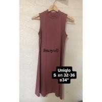 ราคา Uniqlo เดรสผ้ายืดคอปีนมือสอง (50154099078)