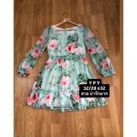 ราคา เดรสลายดอกชีฟองน่ารักสวยมาก (43019151626)
