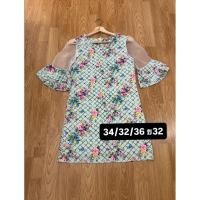 ราคา เดรสลายดอกสวยๆผ้าเบาๆ (41679750763)