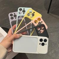 ราคา เคสไอโฟนTPUนุ่มสีตัด 2 ชั้น หน้าต่างกล้องแยกใหญ่ ขอบกรอบสีมาเคารอน แผ่นหลังฝ้าครึ่งโปร่ง กันกระแทก สไตล์มินิมอลเรียบง่าย เคสไอโฟน 17 16 15 14 13 12 (48062671159)