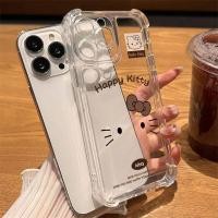 ราคา เคสโทรศัพท์ TPU ใส ลาย Hello Kitty สีน้ำตาล ขอบมุม4จุดกันกระแทก ป้องกันกล้อง เคสไอโฟน น่ารัก 13 17 16 15 14 (56865716818)