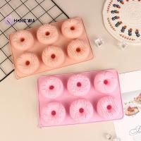 ราคา Honeyby แม่พิมพ์โดนัทซิลิโคน 6 ช่องแม่พิมพ์ช็อคโกแลตขนมขนมปังเค้ก Mould Non Sti แม่พิมพ์ขนม DIY ถาดอบ Doughnut ทําเครื่องมือ Nice (57317199245)